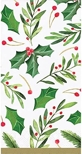 יצירות למסיבות מגבות אורח לחג חג המולד - 32 CT | מפיות נייר דקורטיביות למטבח מזנון או קצות האדמות מגבות ידיים | עיצוב